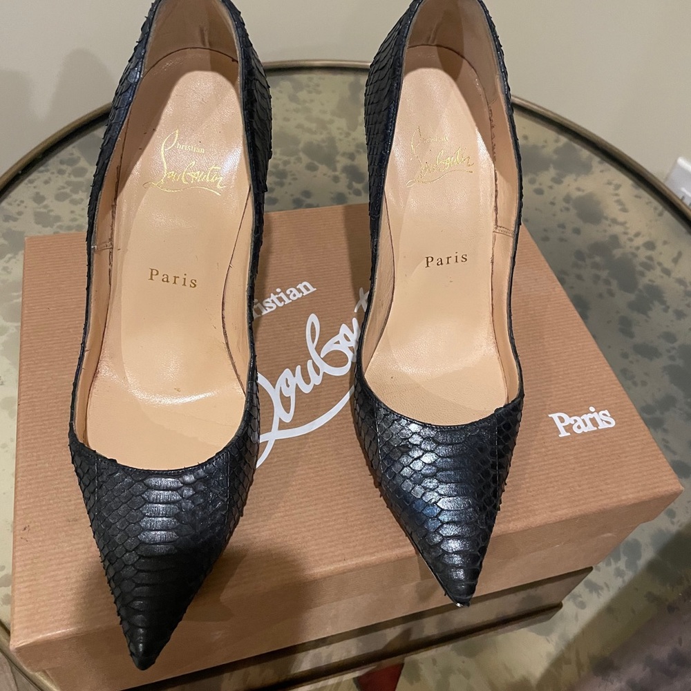 Christian Louboutin So Kate 120 Watersnake Pump - Picture 2 of 9